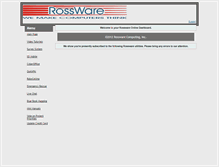 Tablet Screenshot of my.rossware.net